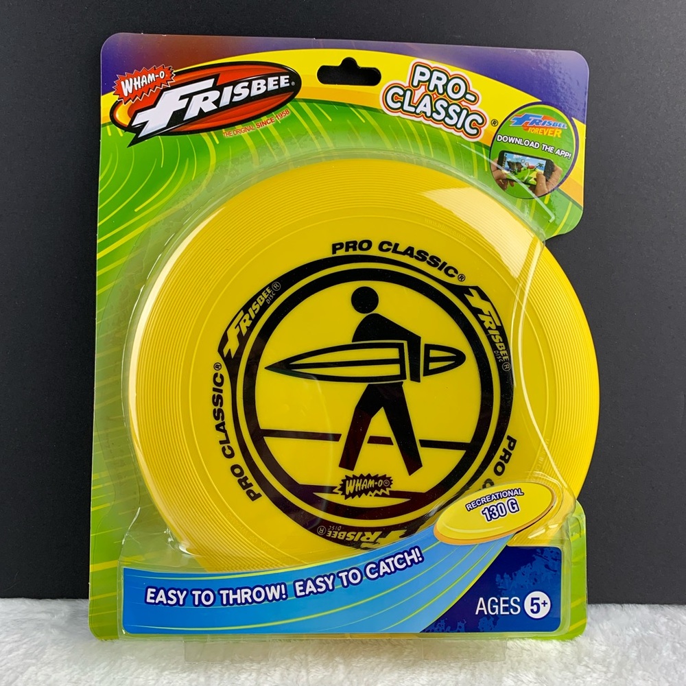 Wham-O Frisbee Pro-Classic Yellow Surfer